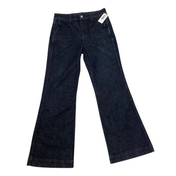 J.Crew Denim - JCrew women's high-rise wide-leg classic preppy jeans dark wash women’s size 28